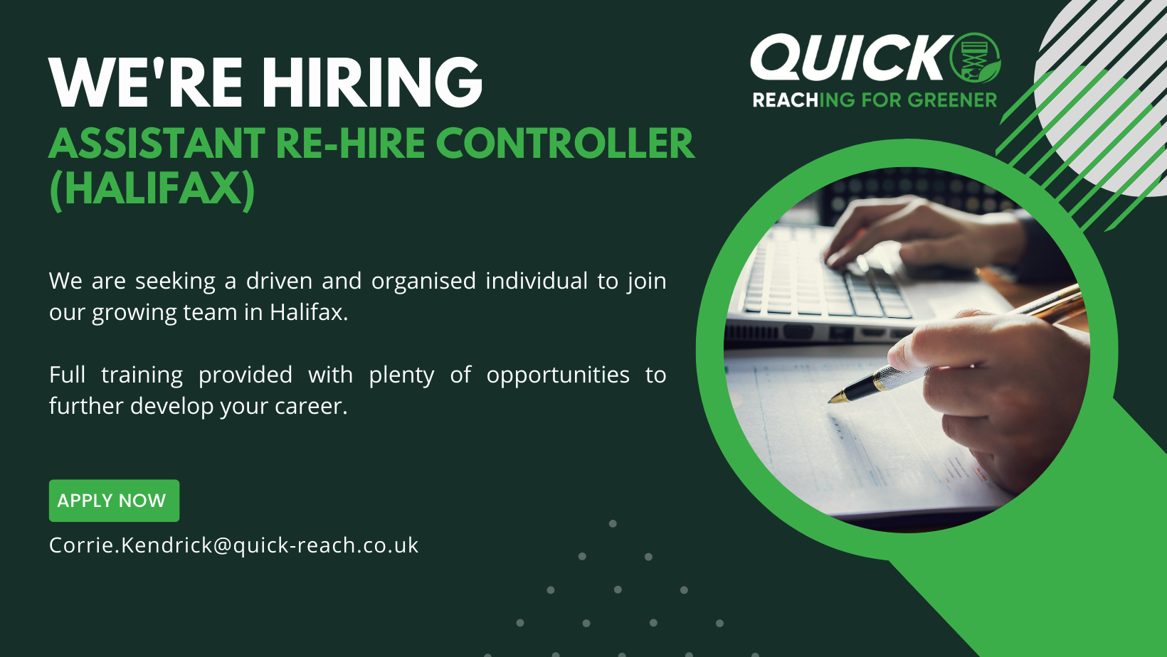 Assistant Re-Hire Controller – Halifax