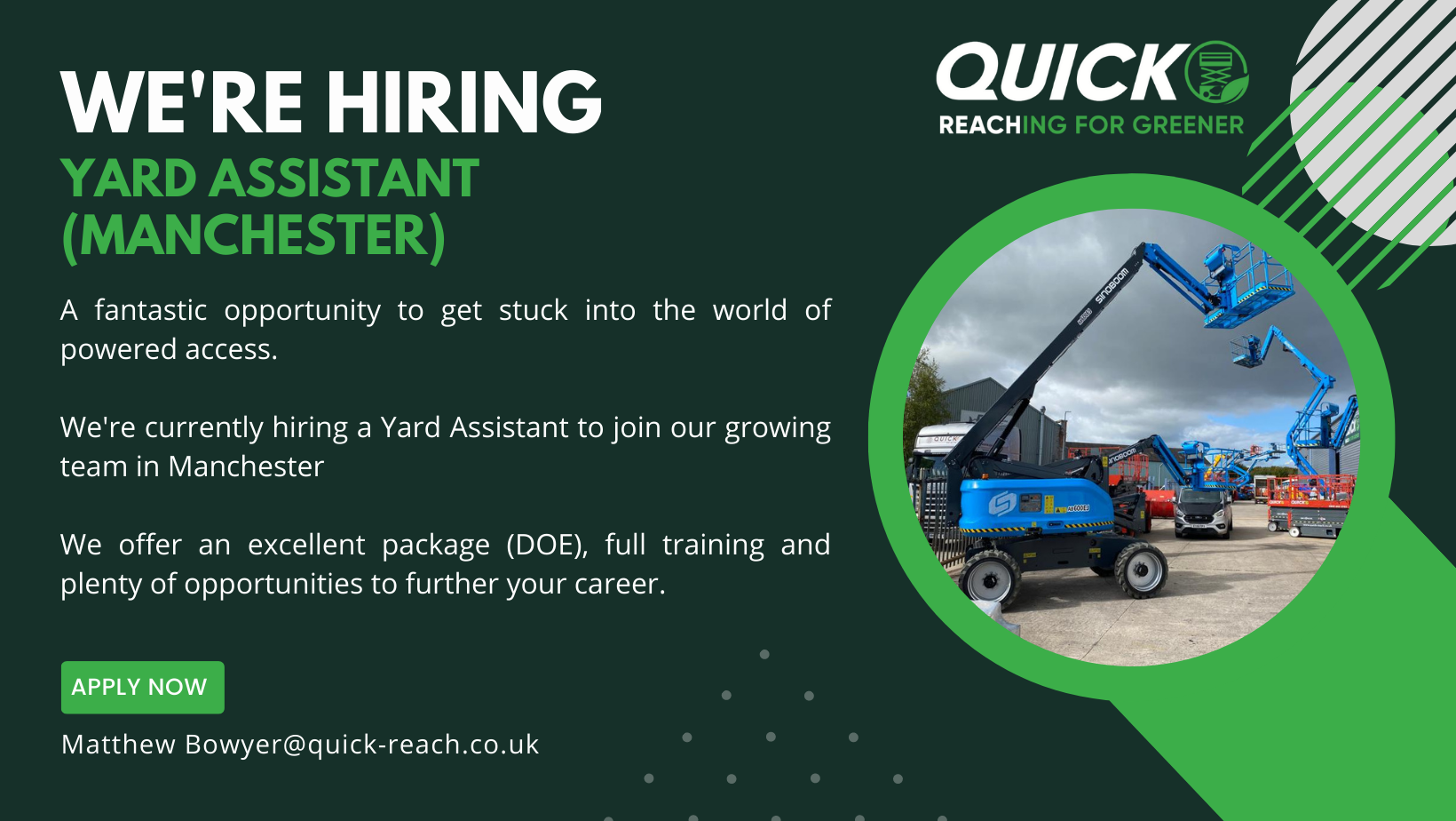Yard Assistant – Manchester