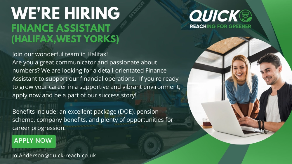 Finance Assistant We Are Hiring Halifax West Yorkshire