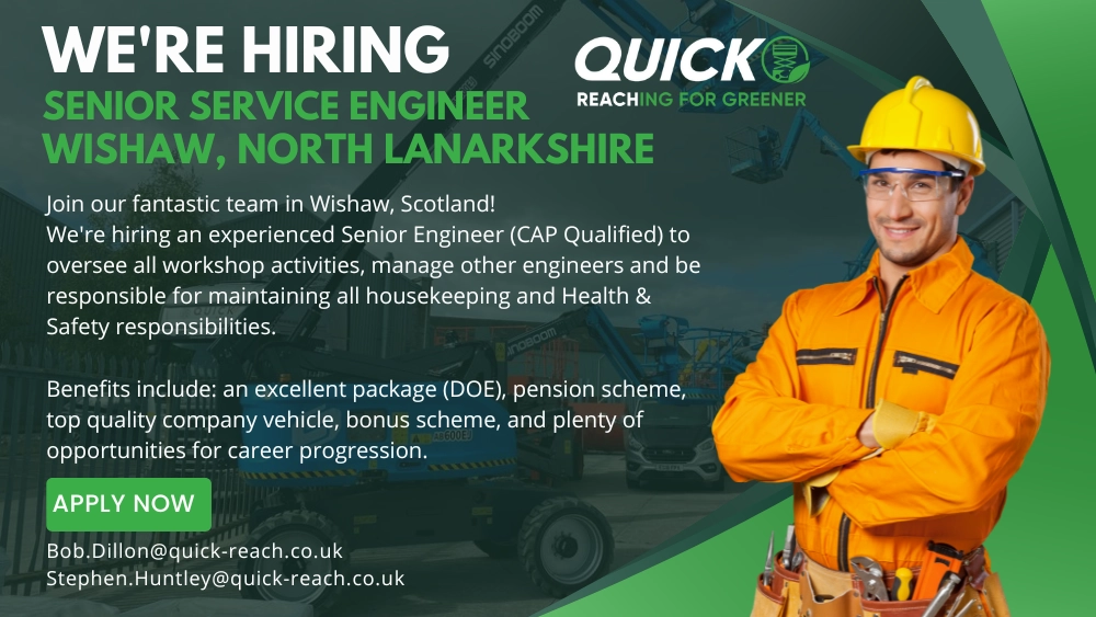 Hiring Senior Service Engineer Scotland Wishaw